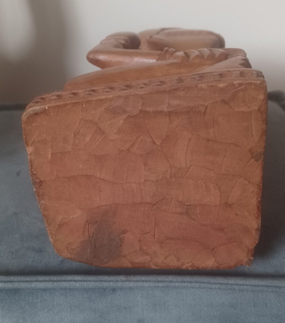 Statua Ndop Repubblica Democratica del Congo, intagliata in legno, Africa – Afrika, Oggetti decorativi, Wood (photo 6 of 7)