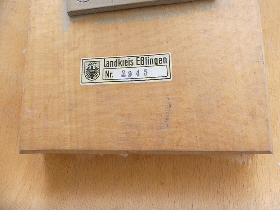 Image 1 of Sedia da scrivania girevole, anni '50, legno, WstaEb