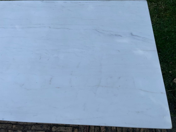 Image 1 of Tavolo da giardino Tavolo da bistrot con marmo antico francese