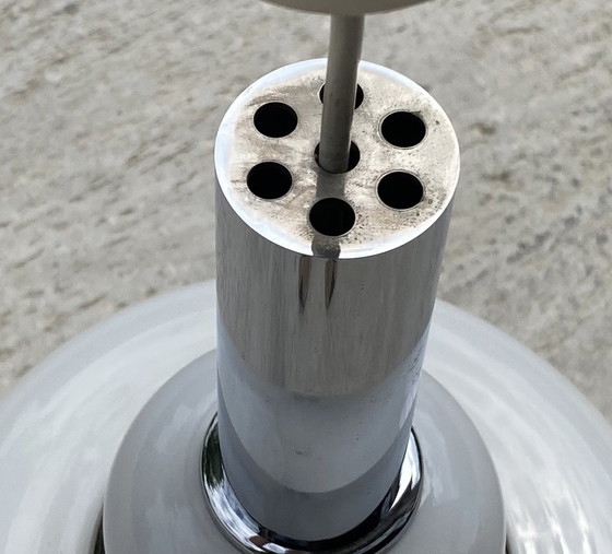 Image 1 of Mazzega DLG Ophanging Opaalglas en Onyx 1971