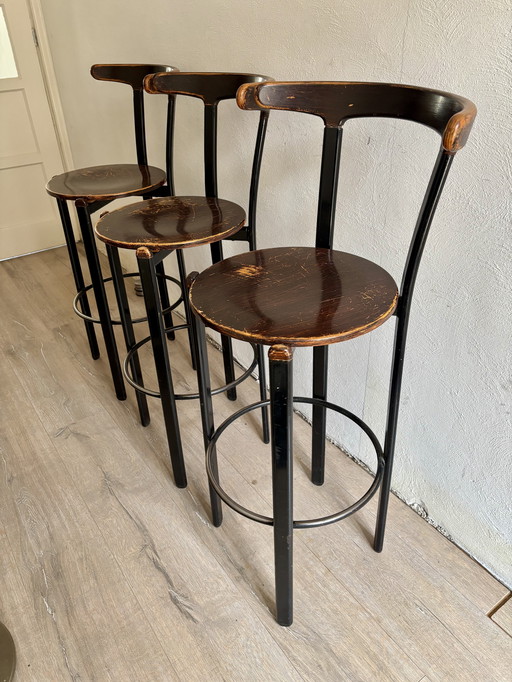1970er Spahn vintage Hocker 3 Stück
