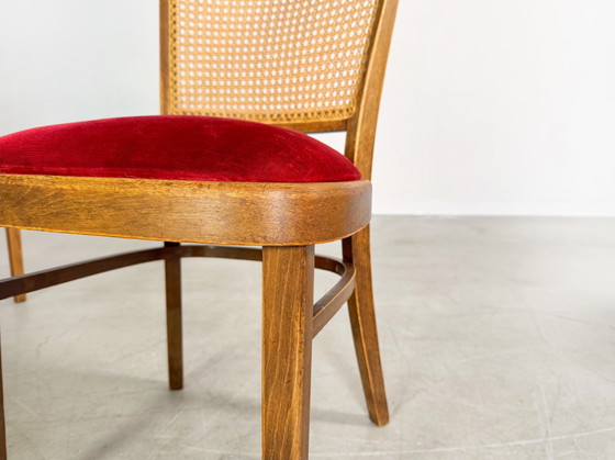 Image 1 of Conjunto original de tres sillas Thonet A811/1 Josef Hoffmann 1951 Tapizadas