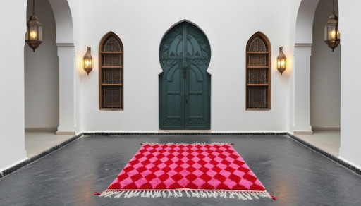 Traditionelle marokkanische Teppiche in Leinenoptik, 300 x 200 cm