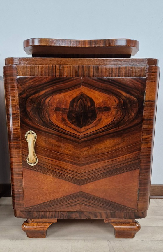 Image 1 of Venetian Art Deco Nightstands 1939