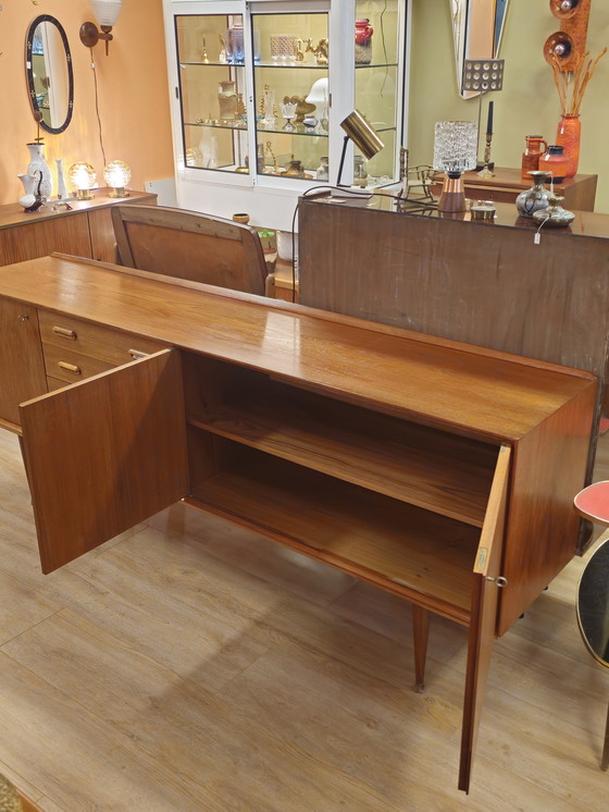 Image 1 of Vintage Sideboard Lowboard TV Cabinet Cupboard Drawers 220 cm