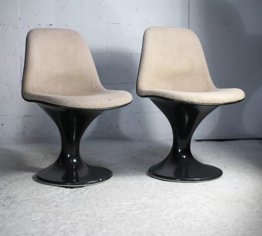 2x Orbit Chairs, Herman Miller Edition