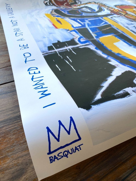 Image 1 of De saxofonist – Sterrenstof – Jean-Michel Basquiat 1983 – Poster A1 = 59,4 x 84,1 cm