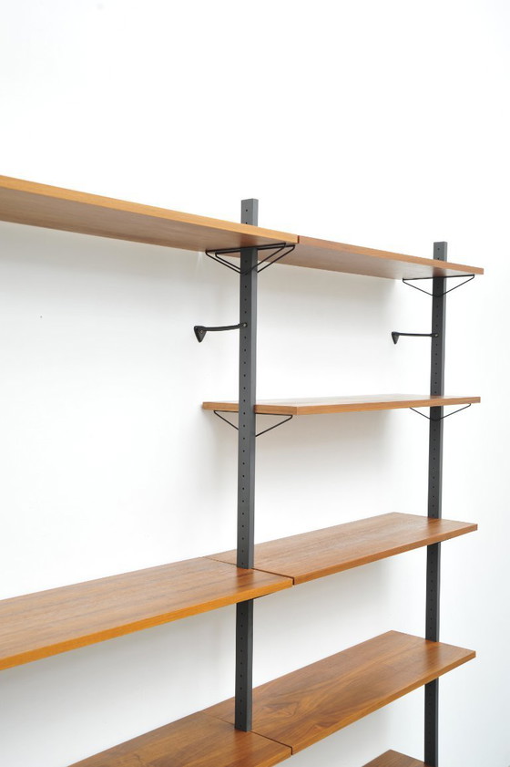 Image 1 of Walnut shelving system by Pira (1960s)