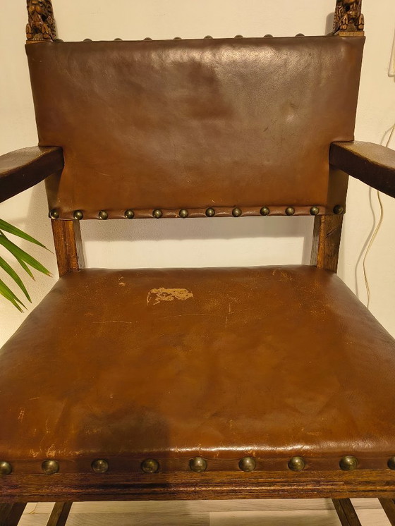 Image 1 of Chaise de château ancienne du XIXe siècle