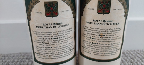 Image 1 of Vintage setverkoop van 2 Royal Brand Beer exportflesssen