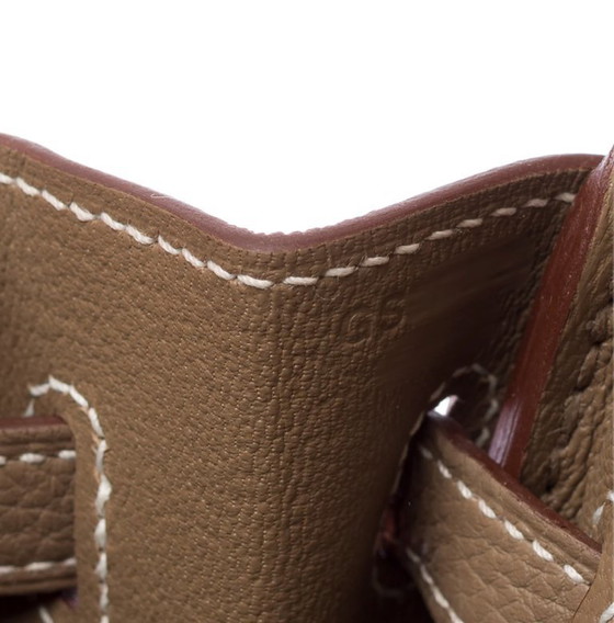 Image 1 of Sac HERMES Birkin 25 en Cuir Étoupe - 103489