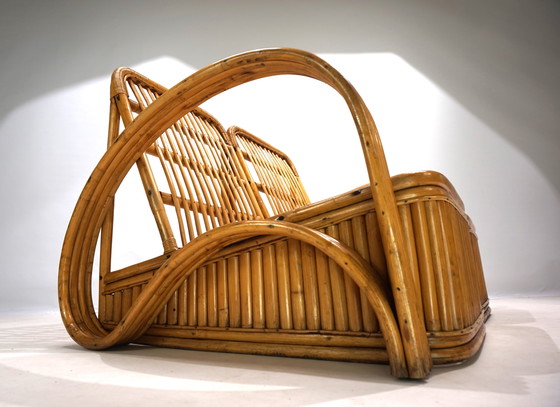 Image 1 of Canapé deux places en rotin Paul Frankl Design, 1940