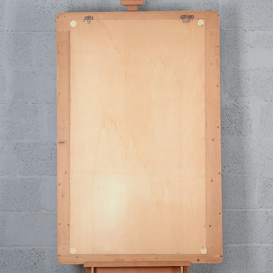 Dassi 1950 Holzgerahmter Spiegel – Messing, Vintage (photo 14 of 14)