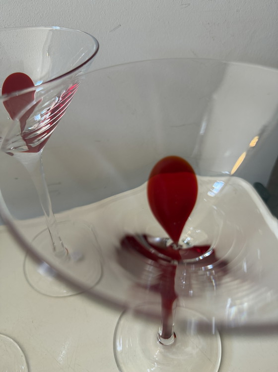 Image 1 of Swirline Red Cocktail glazen barware