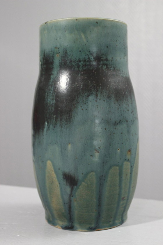 Image 1 of Lucien Arnaud in Saint-Amand en Puisaye - Large vase circa 1920, Carriès school