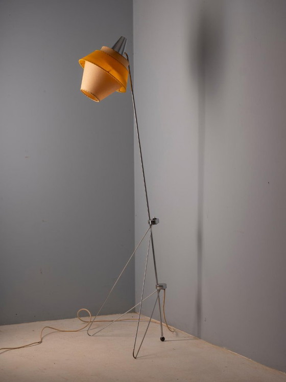 Lampada da terra vintage di Josef Hůrka per Napako, anni '50, Cecoslovacchia, 160 × 32 × 32 cm (photo 11 of 11)