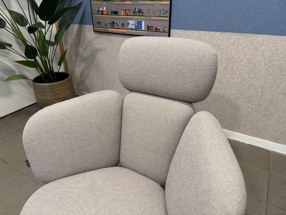 Image 1 of Artifort | Khodi Feiz | Bras Armchair | Grey Fabric & Natural Oak | 1 piece