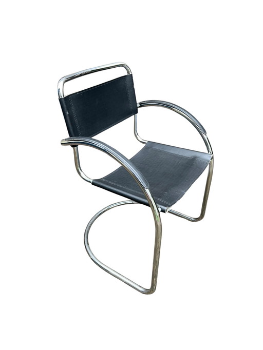 Sgabello da ufficio vintage italiano | poggiabraccia della metà del secolo