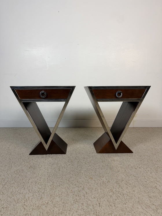 Image 1 of Art Deco "Louvre" bedside tables – Maison Saulaie