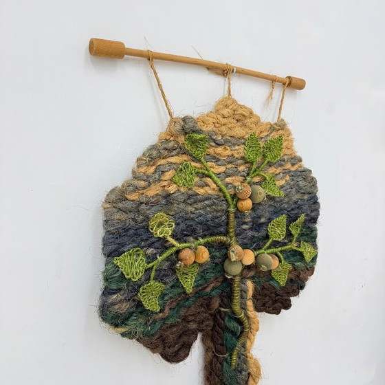 Image 1 of Wandteppich in Form eines Baumes, 1970er Jahre