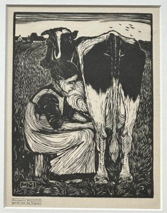 Image 1 of Jan Mankes 1889-1920 / Gravure sur bois originale Milker 1927
