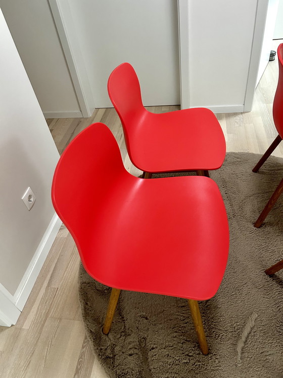 Image 1 of 4 Hay AAC 12 chairs coral / warm red