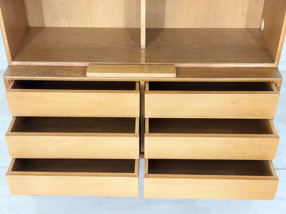 Image 1 of Mid-century classic: IKEA MTP shelf / highboard / sideboard – oak – design Marianne Richter