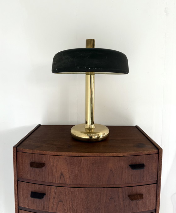 Image 1 of 2x messing tafellamp, Heinz Fw Stahl, Hillebrand '70