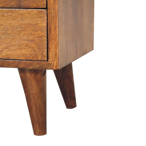 Mini Classic Chestnut Nachtkastje van Massief Mangohout – Mid-Century & Art Deco – Artisan, Wood (photo 8 of 10)