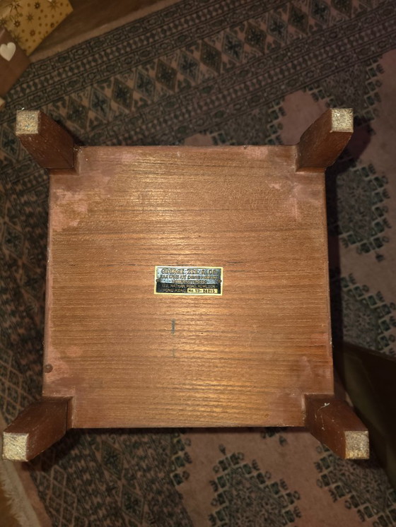 Image 1 of Mesas nido chinas – George Zee & Co (Hong Kong) – madera dura tallada a mano – juego de 4