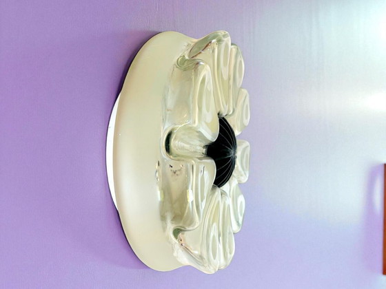 Image 1 of Plafón o aplique flor de cristal