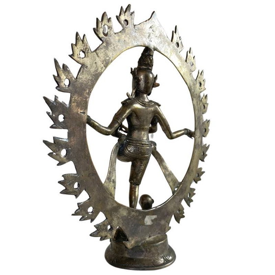 Rare Bronze Shiva Nataraja du Ladakh – Style Himalayen – 33.5 cm – 1.8 kg – Sculptures (photo 6 of 10)
