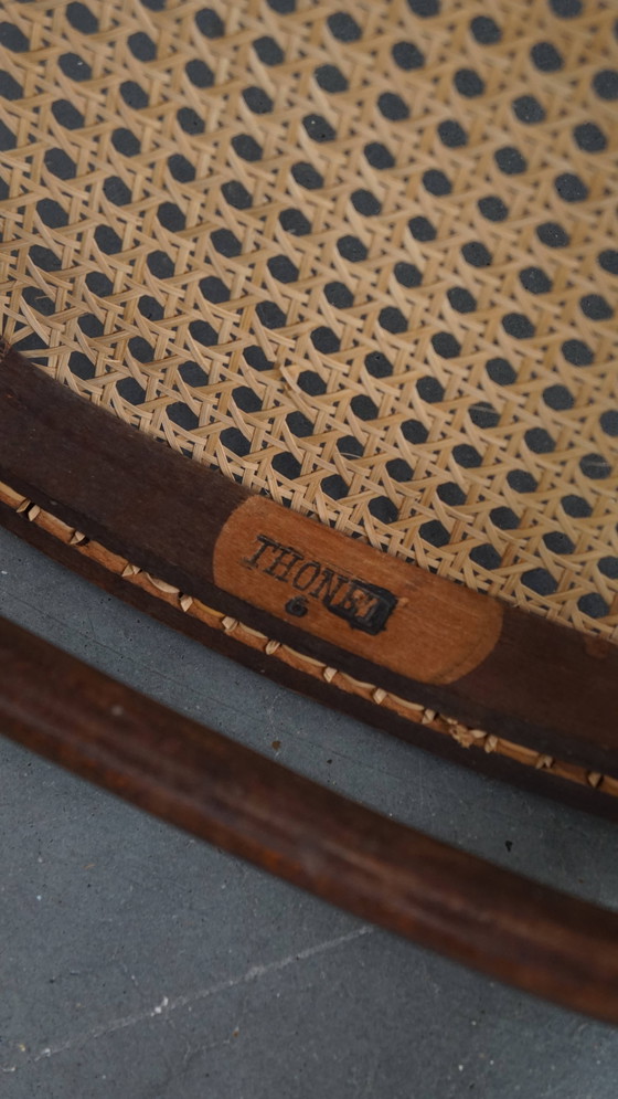 Image 1 of Originele Vintage Thonet Bistro Design Stoel Met Armleuningen