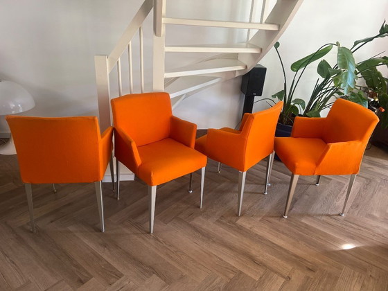 Image 1 of B&B Italia Melandra Antonio Citterio Oranje Eettafel Stoelen