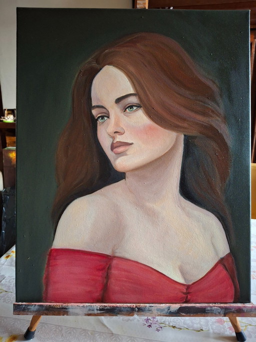Schilderij - David Kandeliaki - Aurélia