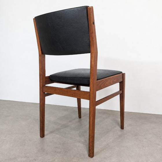 Ensemble de 6 chaises de salle à manger scandinaves vintage – Années 60 – Mid-Century – Wood (photo 10 of 11)