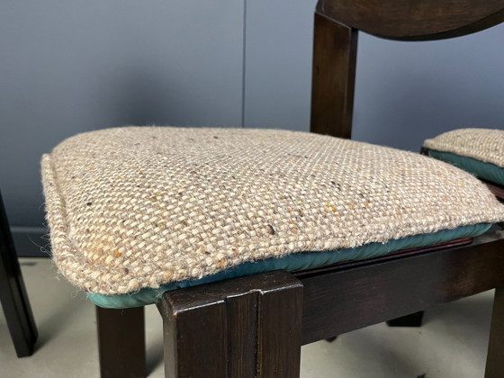 Image 1 of Satz von 5 brutalistischen Esszimmerstühlen, 1970er Jahre