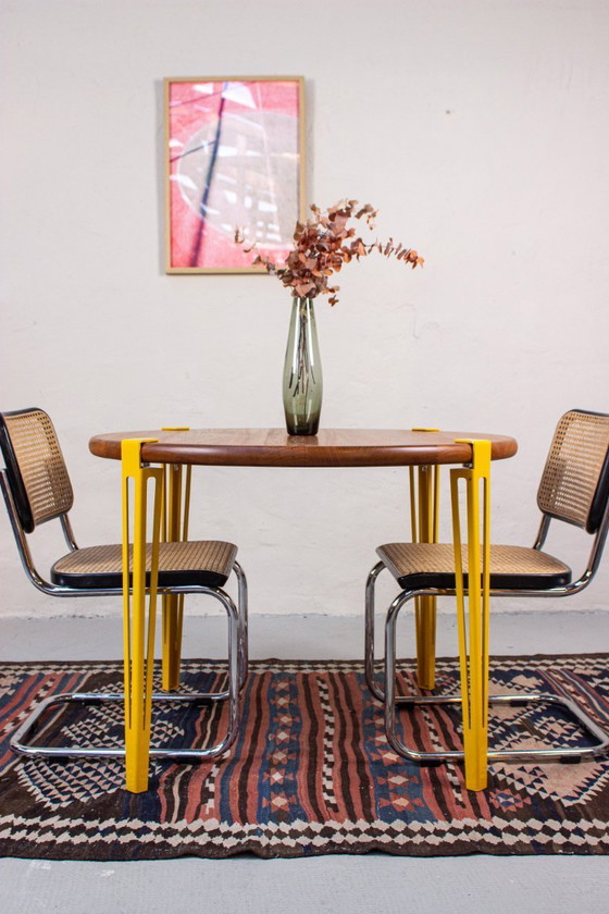 Image 1 of Vintage Teak Round Dining Table, Mid Century Danish