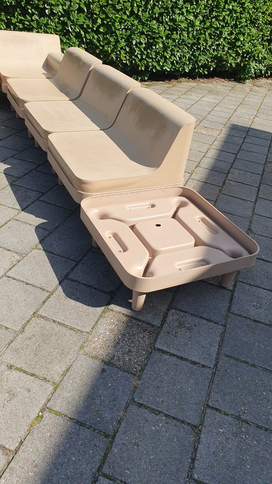 Sixinch Offshore Set lounge modulare di design 20 pezzi taupe vintage – Divani modulari, Plastic (photo 28 of 35)