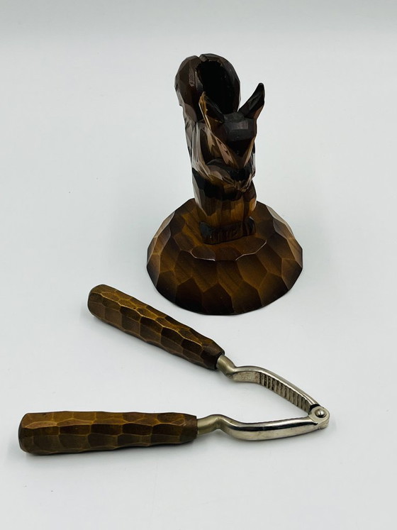 Carved Wooden Squirrel Nutcracker – Table accessories (photo 5 of 7)