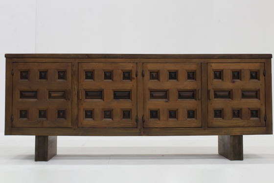 Image 1 of Vintage Spanish Brutalist sideboard dresser