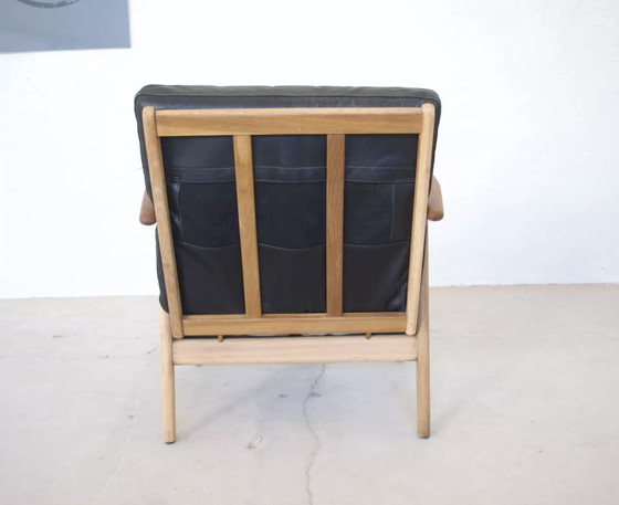 Image 1 of Danish mid-century teak & oak armchair, 1950s