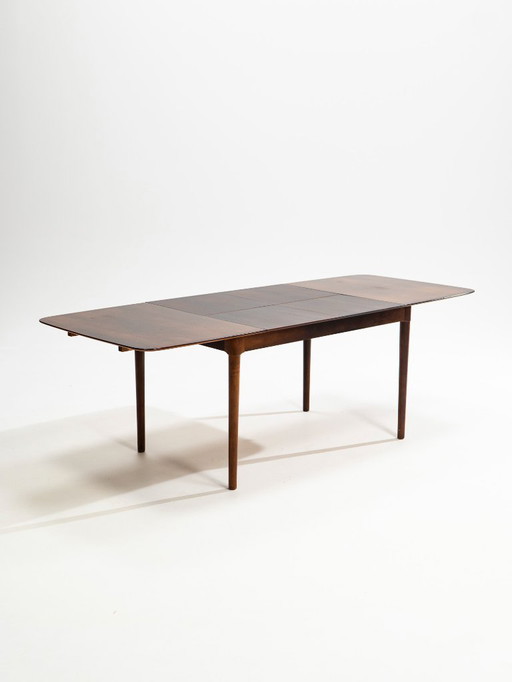 Mid Century extendable rosewood dining table by Lübke, West Germany, 1960s