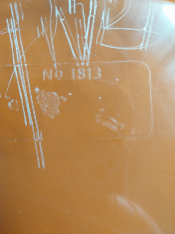 Image 1 of 1 x Miroir français de style Mid Century avec bord fumé transparent, années 1960