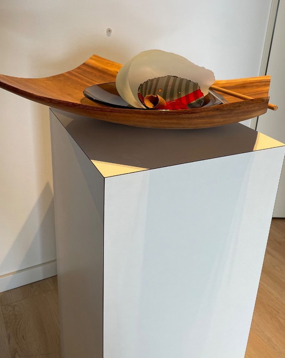 Image 1 of Objeto de vidrio único "BANTEN" de Frank van den Ham