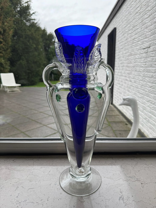 Jarrón de cristal Bořek Šípek „Amelia“ para Driade (Colección Follies), 1990