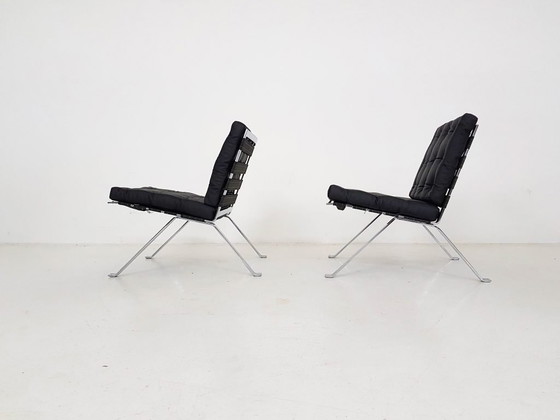 Image 1 of Set of 2 lounge chairs model Euro 1600 by Hans Eichenberger for Girsberger