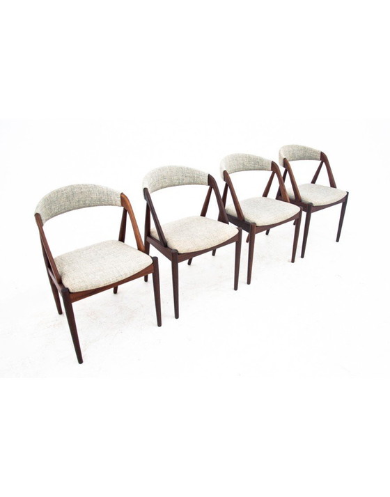 Image 1 of Ensemble de chaises de Kai Kristiansen des années 1960, Danemark, modèle 31.