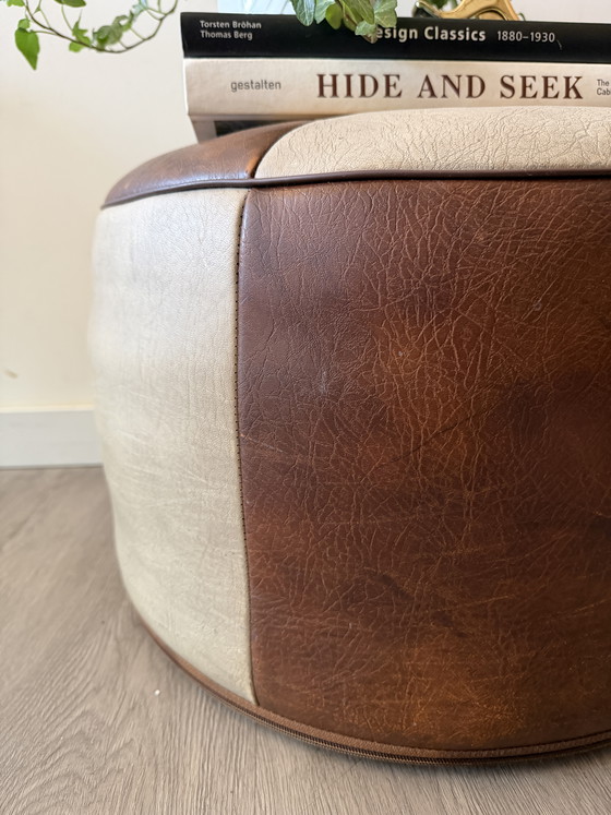 Image 1 of Patchwork-Pouf aus den 1970er Jahren