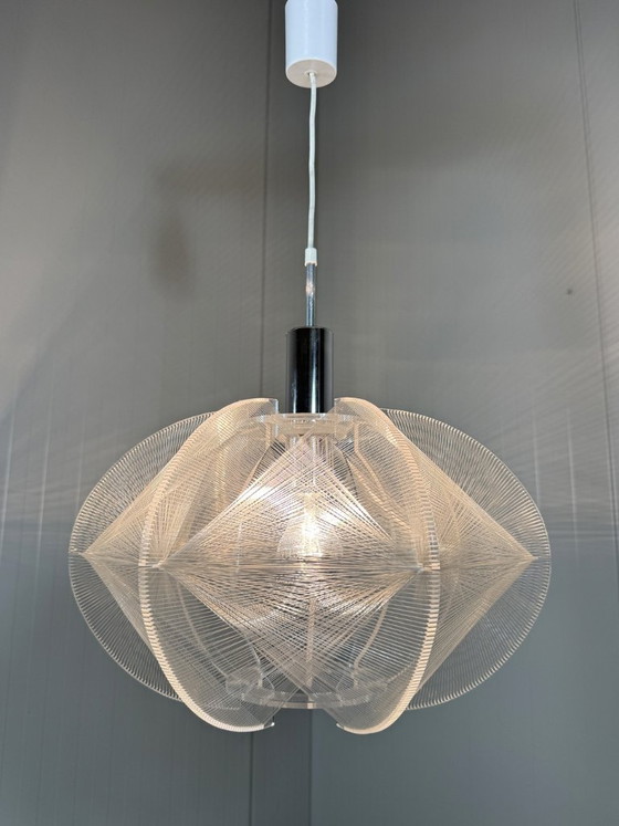 Suspension Swag de Paul Secon, Sompex années 1960, Plexiglas, Transparent (photo 14 sur 14)